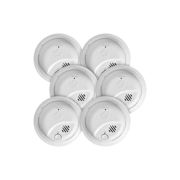 Brk Smoke Alarm,2.25 in H,5.69 in W,PK6 SMI105-AC
