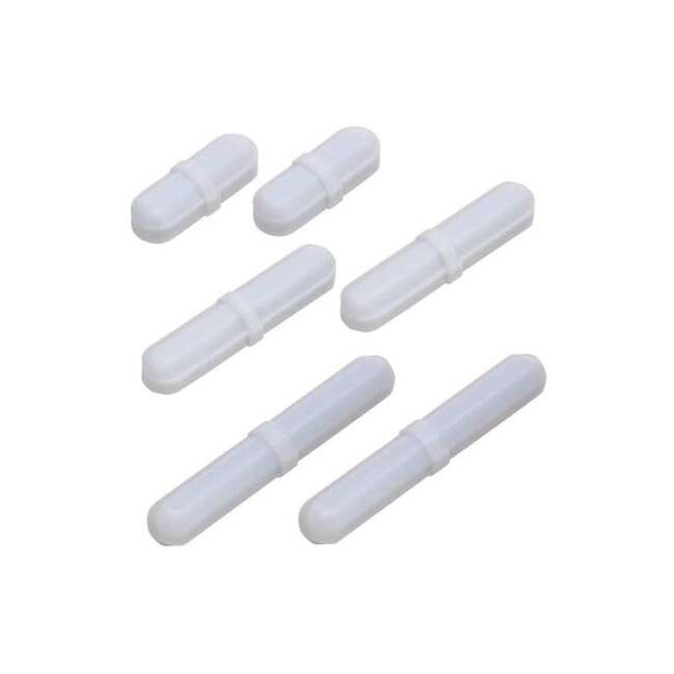 Dynalon Stirring Bar Set,White,Octagonal,PK6 303895