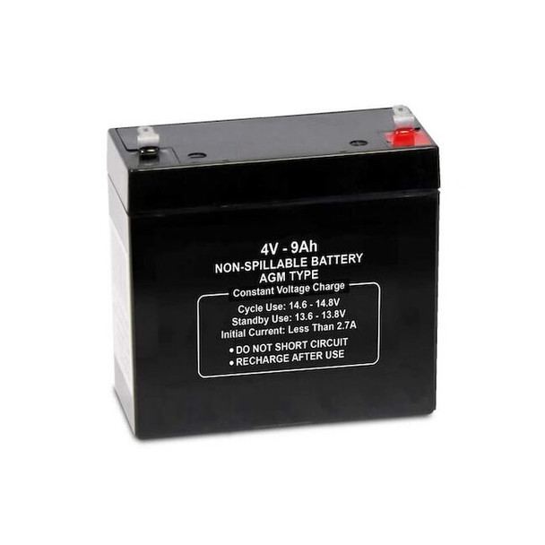 Manufacturer Varies Sealed Lead Acid Battery,4VDC,9Ah 47027