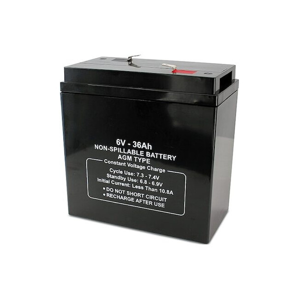 Manufacturer Varies Sealed Lead Acid Battery,6V,36Ah,AGM 47043