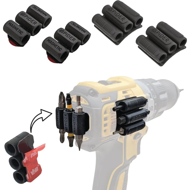Spider Tool Holster Assorted BitGripper Pack (4-Piece) 5120TH