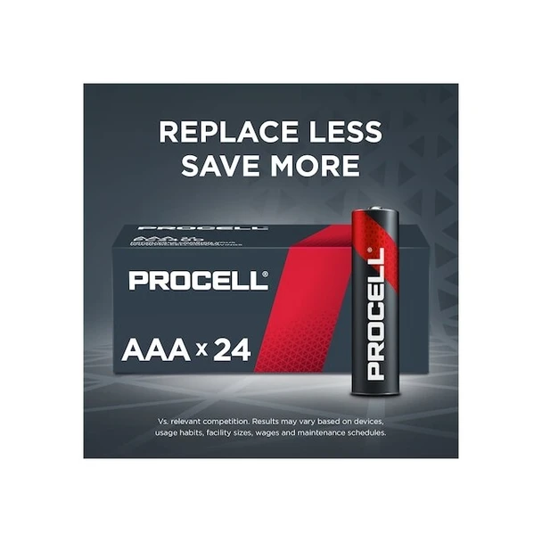 Duracell Procell Constant AAA Alkaline Battery, 1.5V DC, PK24 PC2400