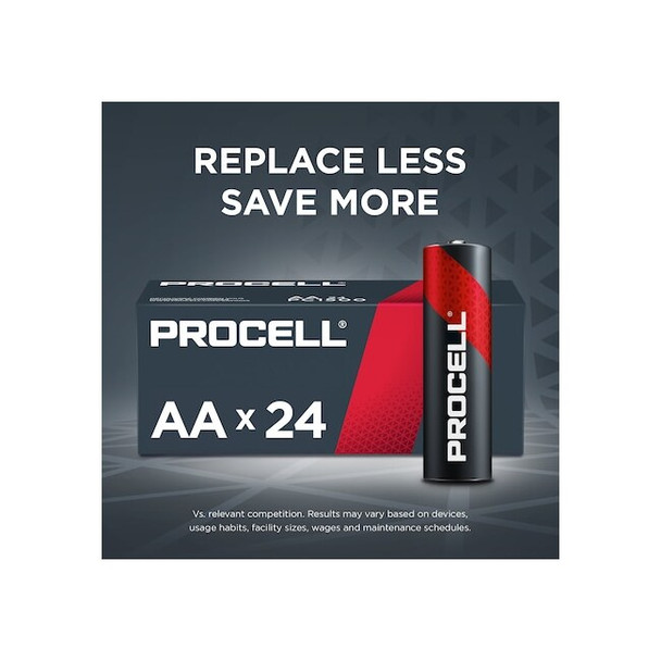 Duracell Procell Constant AA Alkaline Battery, 1.5V DC, PK24 PC1500BKD
