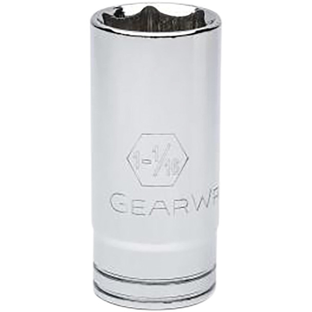 1/2" Dr 6 Pt Deep SAE Socket, 1-1/16" 80675