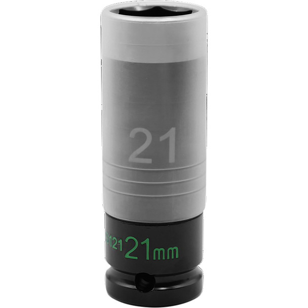 21MM THIN WALL IMPACT LUG NUT SOCKET - 1/2'' DR. TWLS121