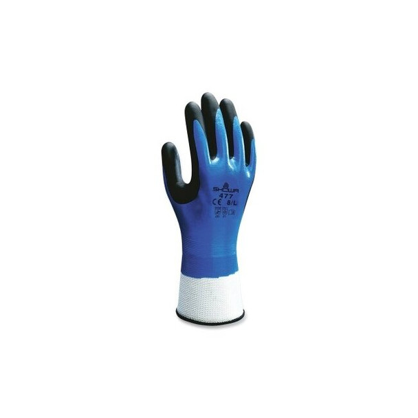 477 Cold-Resistant Gloves, 11 in L, X-Large, Blue/ Black
