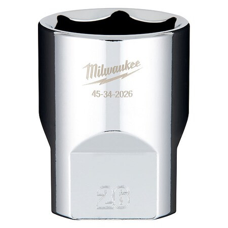 Milwaukee Tool 1/2" Drive 26mm Socket 45-34-2026