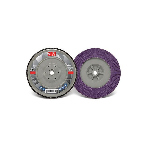 3m Flap Disc,7 in Dia, 5/8 in Arbor,40 Grit 7100178192