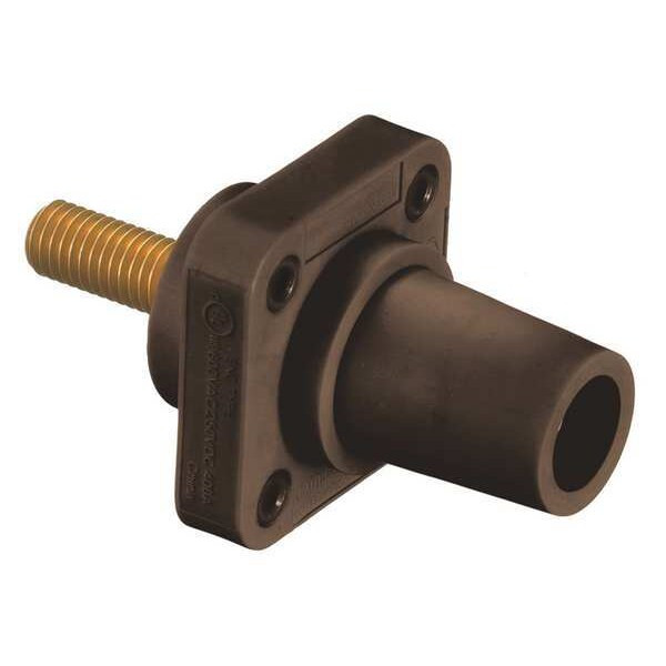 Hubbell Wiring Device-Kellems Receptacle, 600VAC/250VDC, Brown, Female HBLFRSBN