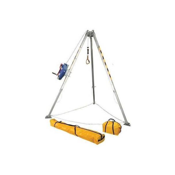 Falltech Confined Space Tripod,Aluminum,Blue 7508