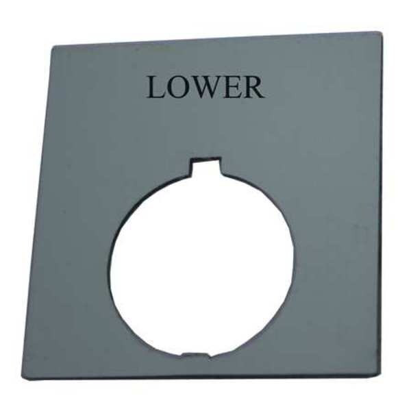Eaton Legend Plate,Square,Lower,Black HT8SP23