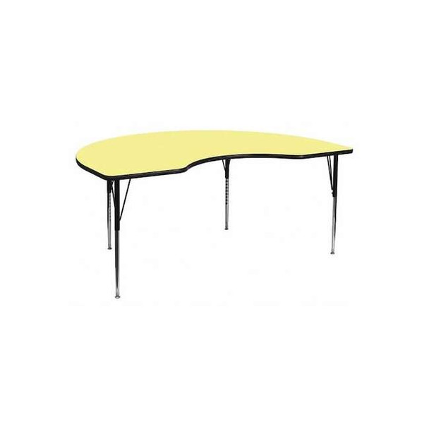 Kidney Activity Table, Laminate, Yellow