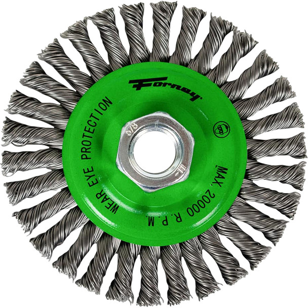 WireWheel,StringerBead,4" x .020"x 5/8"=11 Arbor 72760