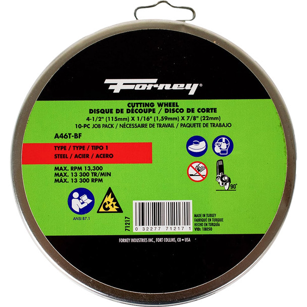 10-Pack #71847 (4-1/2 in Metal Cut-Off Wheel) 71217