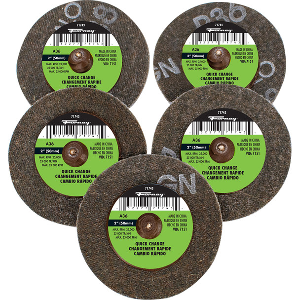 QuickChangeSand Disc,36 Grit, 2in (5-pack-71743) 71601