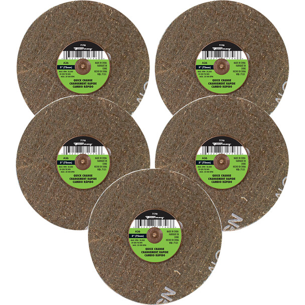 QuickChangeSandDisc,36 Grit, 3"(5-pack-71746) 71603
