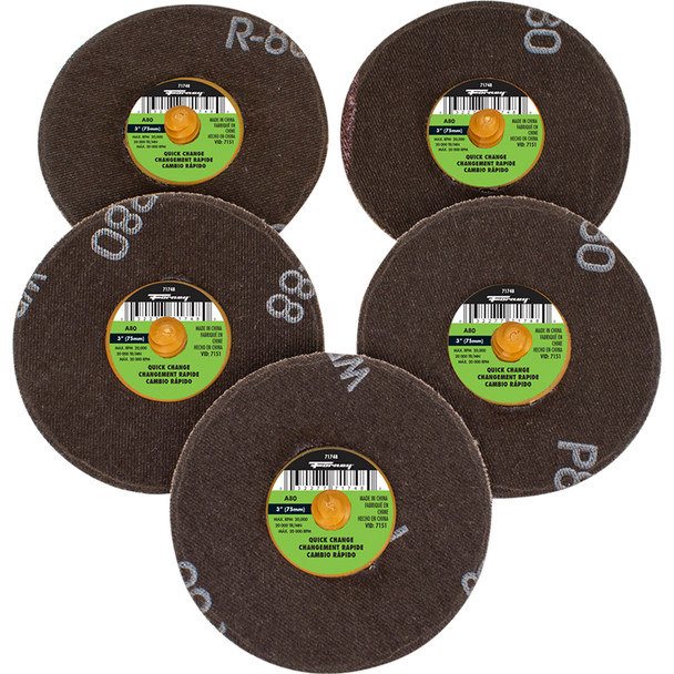 QuickChangeSand Disc,80 Grit, 3in (5-pack-71748) 71604