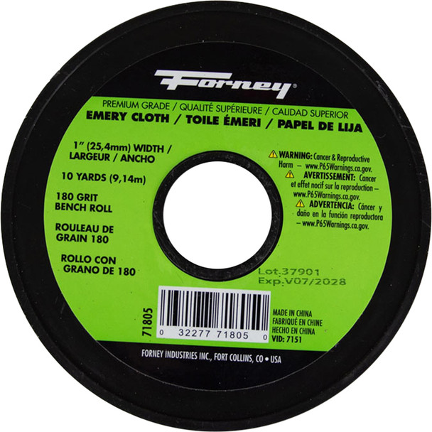 Emery Cloth Bench Roll, 180 Grit 71805