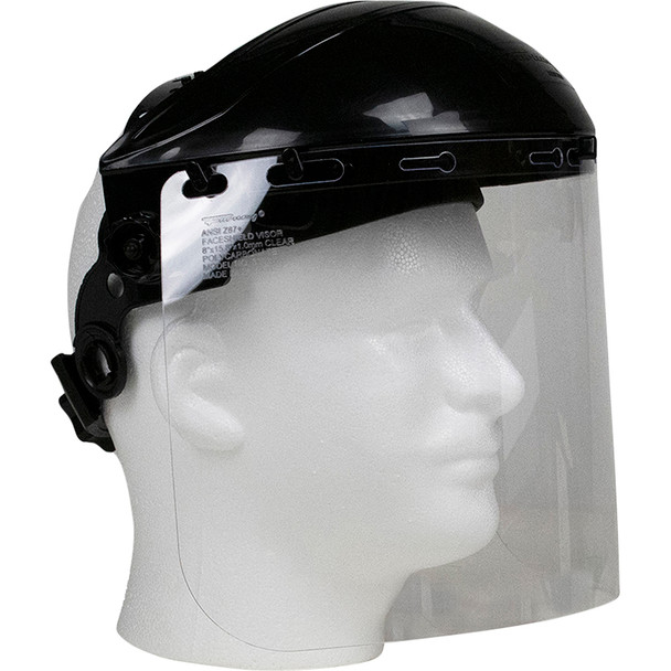 Face Shield with Ratchet-Type Headgear, Clear 58605