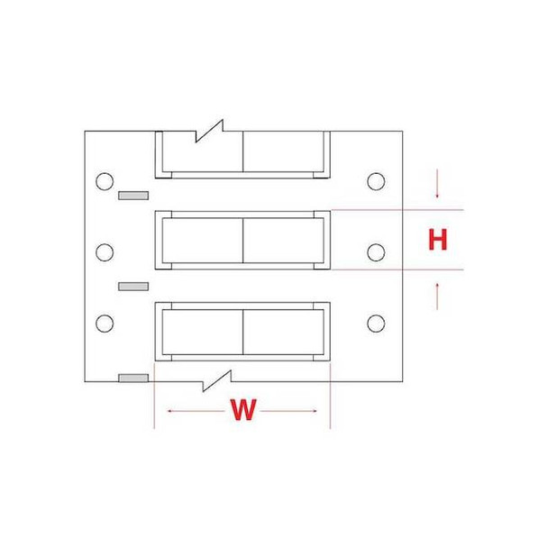 1" x 11/32" Wire Marker, Wire Sleeve, Write On Legend, White, PS-187-2-WT-S-2