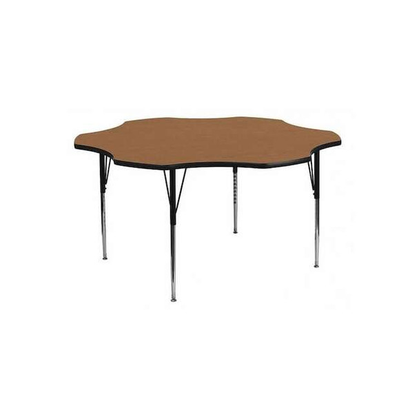 Flower Activity Table, Laminate, Wood Grain