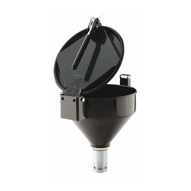 Pig Drum Funnel,Black,15" H,11-1/4" dia. DRM1127-BK-NPT