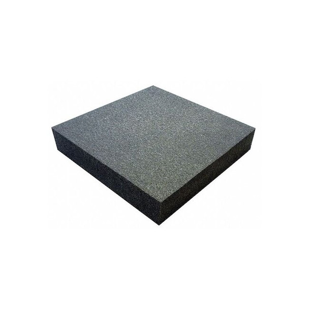 Foam Sheet, Microcellular, 24 in W, 24 in L, 1/2 in Thick, Black