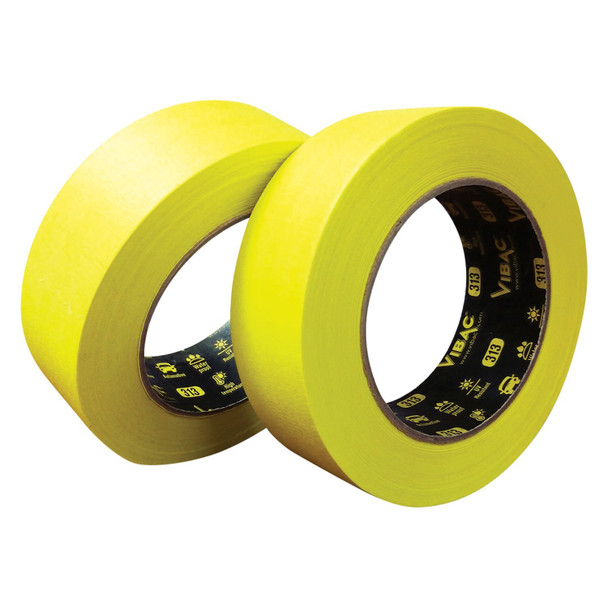 1" Fluorescent Yellow Pro-Grade Automotive Masking Tape, Case 313-0041