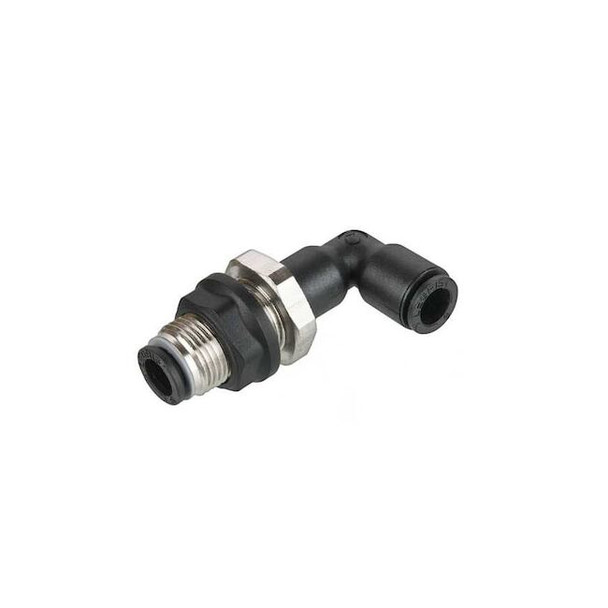Legris Fractional Push-to-Connect Fitting, Nylon, Black 3139 60 00