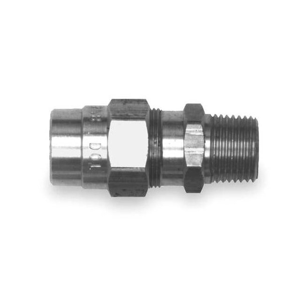 Tramec Male Connector Fitting,3/8-18,Brass 2ZJF7