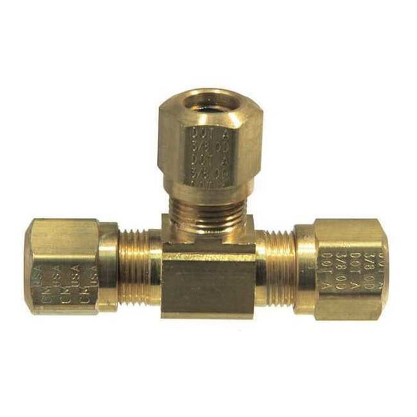 Tramec Union Tee, Compression, Brass, 1/4In Tube 964-4