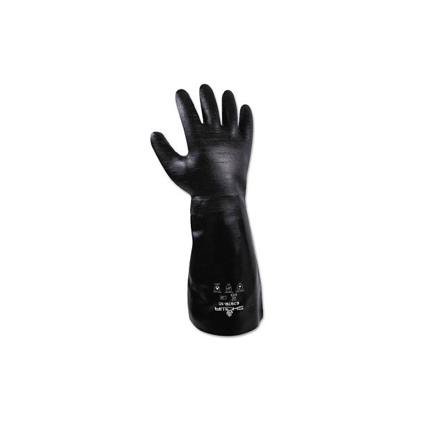 Neoprene Elbow-Length Gauntlet Gloves, Black, Smooth, Large