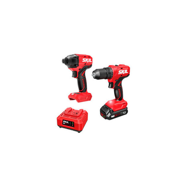 Skil PWRCORE 20 Combo Drill & Impact Driver Kit Brushless 20V