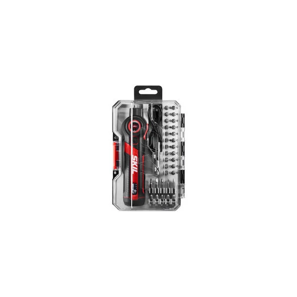 Skil Rechargeable 4V Twist 2.0 Screwdriver with 28 Piece Bit Kit In Case 240 RPM