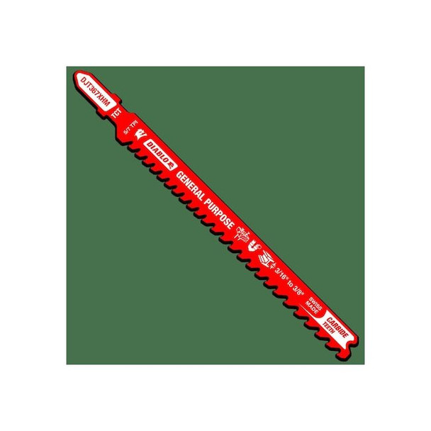 Diablo JigsawBlade,L:5.25",Carbide,T Shank DJT367XHM