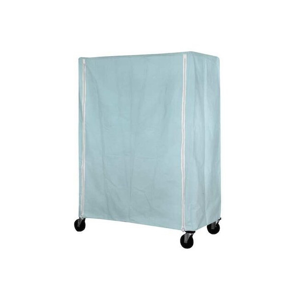 Eagle Group Cart Cover, 60x24x74, Blue, Nylon, Zipper CZC-74-2460-PB