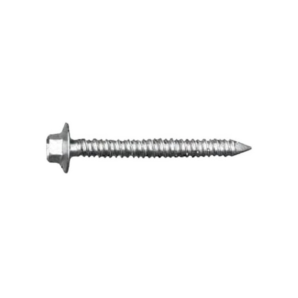 Screw Anchor, 1/4 in Dia., Hex, 1 3/4 in L, Steel Ultra Shield, 1000 PK