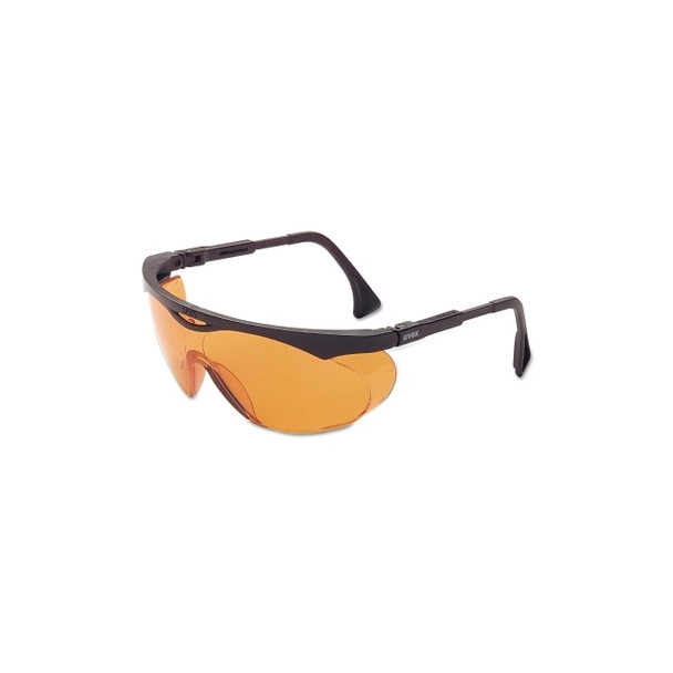 Skyper® Eyewear, Orange Lens, Polycarbonate, Uvextreme AF, Black Frame, TPU