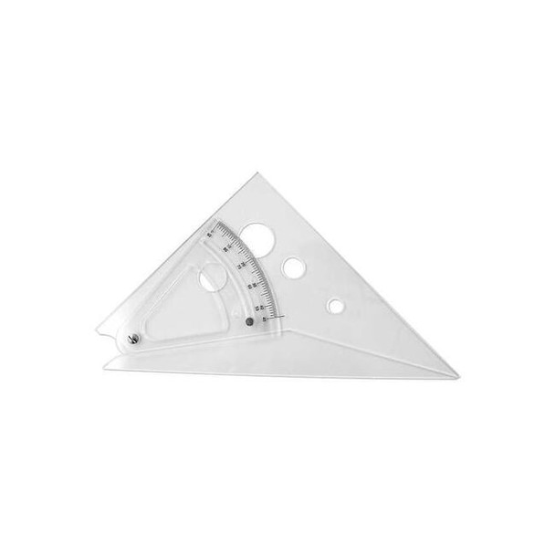 Westcott Triangle, Polystyrene, Transparent, 10in AT-10