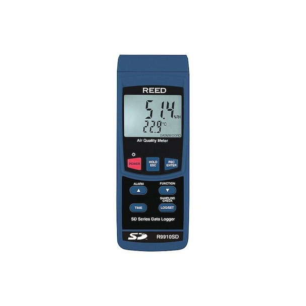 Reed Instruments Indoor Air Analyzer, 32 F to 122F, LCD R9910SD
