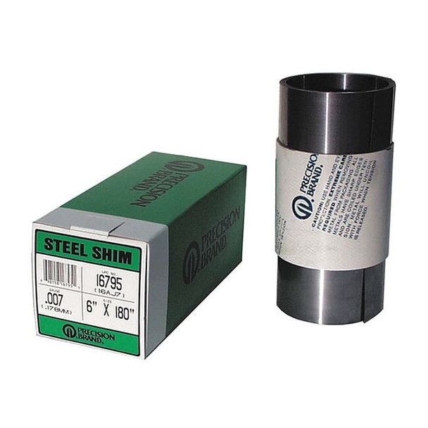 Precision Brand Shim Stock,Roll,Cold Low Stl,0.0060 In 16355