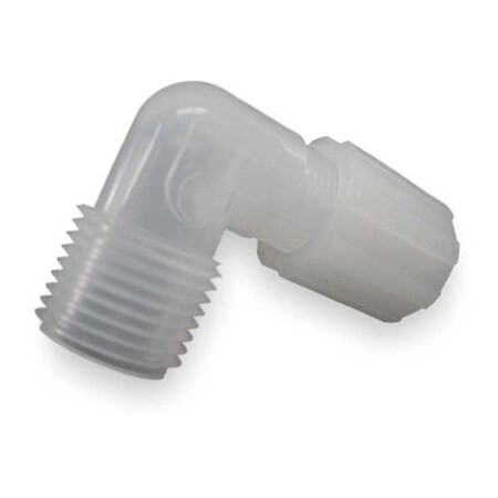 Parker Elbow, PFA, MNPT 3/8 in, Tube 1/2 in FAME-86