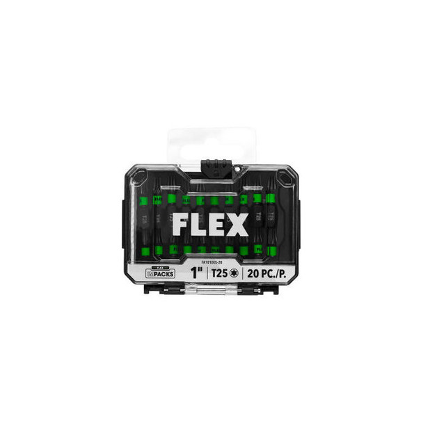 Flex T25 1"" Impact Driver Bit Pack of 20