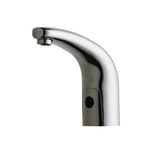 Sensor Single Hole Mount, 1 Hole Mid Arc Bathroom Faucet, Polished chrome