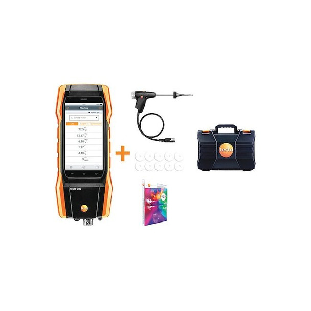 Testo Combustion Analyzer,23to113F,21% v/vO2 0564 3004 92