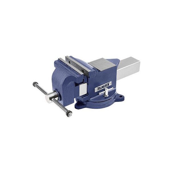 Palmgren Bench Vise,8"x8",Knurled 9629688