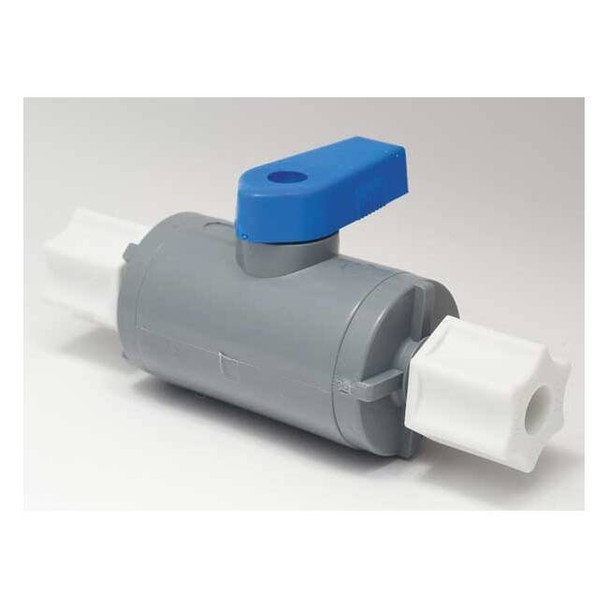 Manufacturer Varies 1/4" Compr PVC Ball Valve Inline PVC 638-4CJ4CJ-F