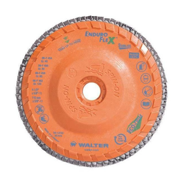 Walter Fiber Disc,4 1/2 in Dia,5/8in Arbor 06F456