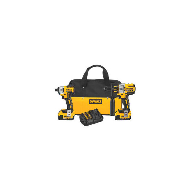DeWalt DCK299M2 20V MAX XR Li-Ion Brushless Premium Hammer Drill & Impact Driver