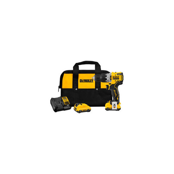 DeWalt XTREME 12V MAX Cordless Hammer Drill Kit 3/8"" Brushless Li-Ion 2-Speed